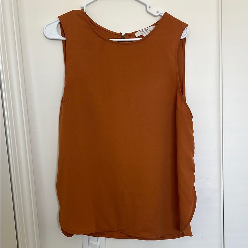 Forever 21 Brown and Orange Tank Top